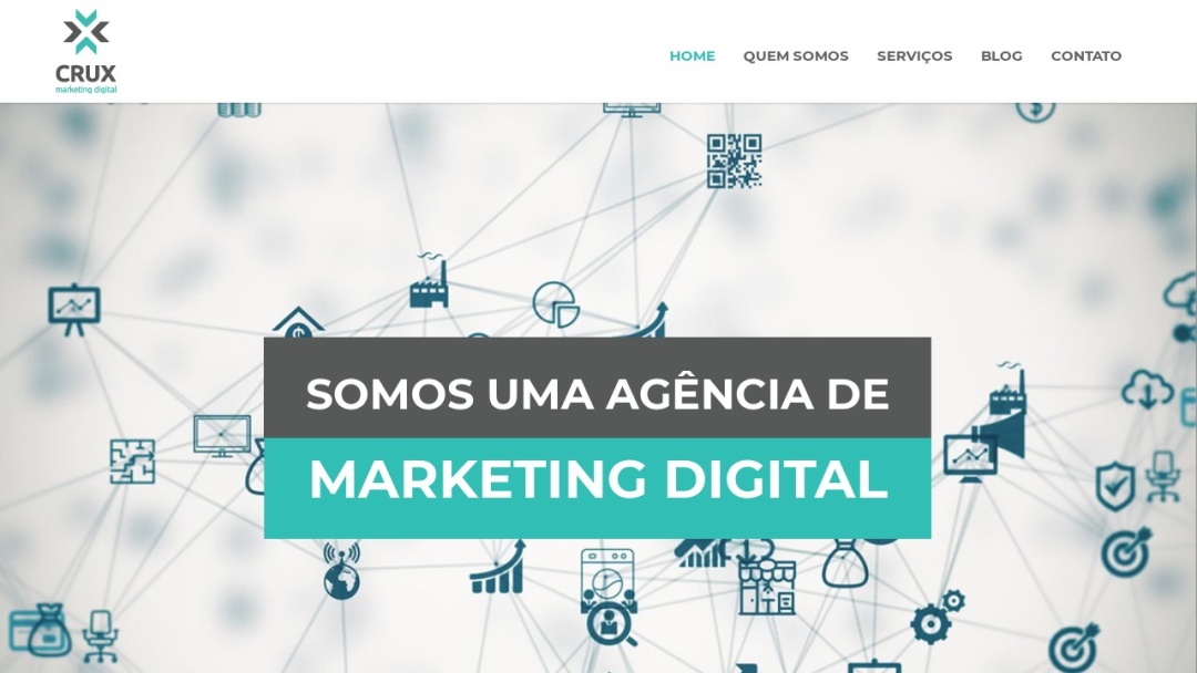 Screenshot of Crux Marketing Digital's Website