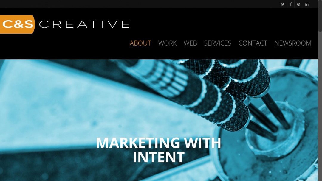 Screenshot of C&S Creative's Website