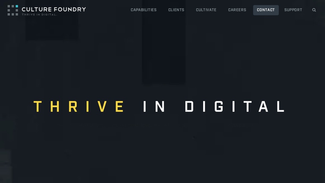Screenshot of Culture Foundry's Website