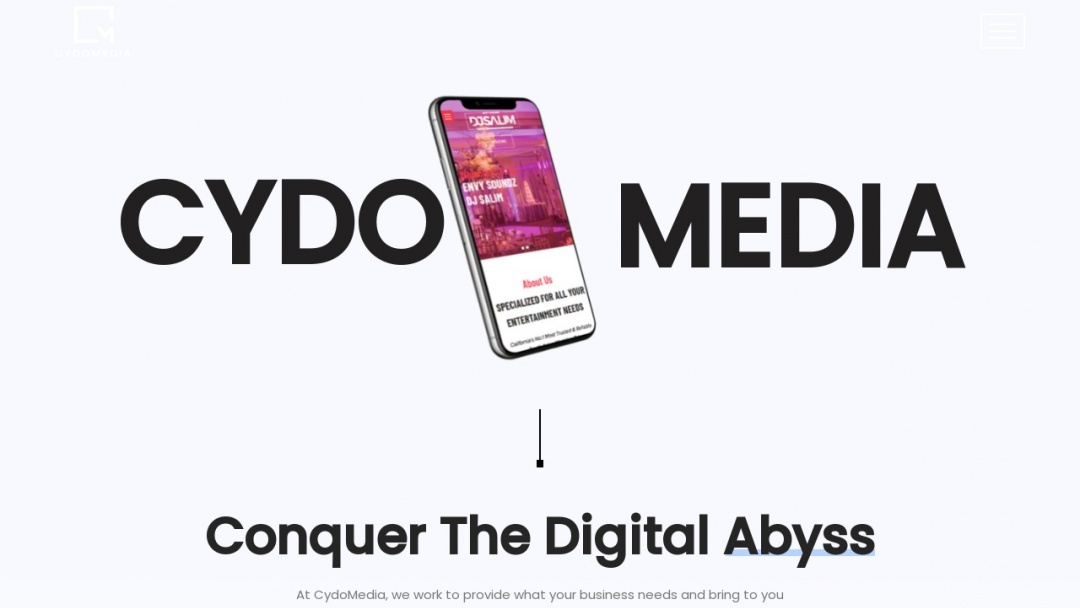Screenshot of CydoMedia LLC's Website