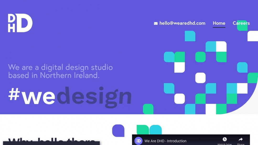 Screenshot of David Henderson Design's Website