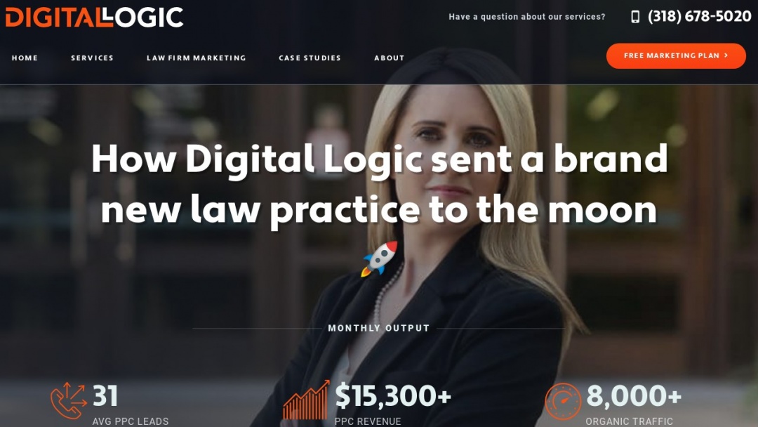 Screenshot of Digital Logic's Website