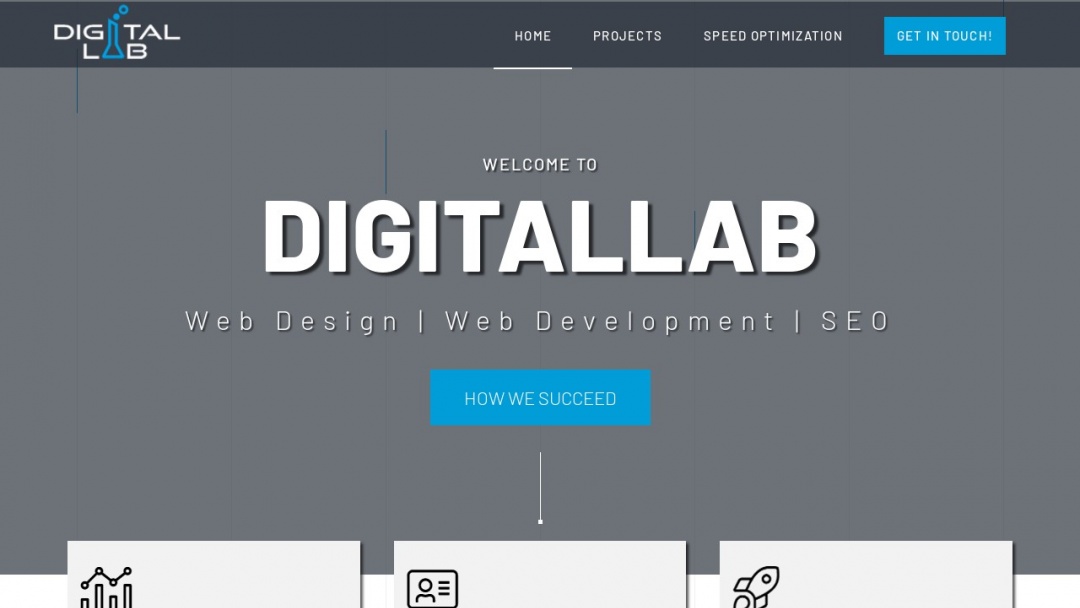 Screenshot of DigitalLab Design's Website