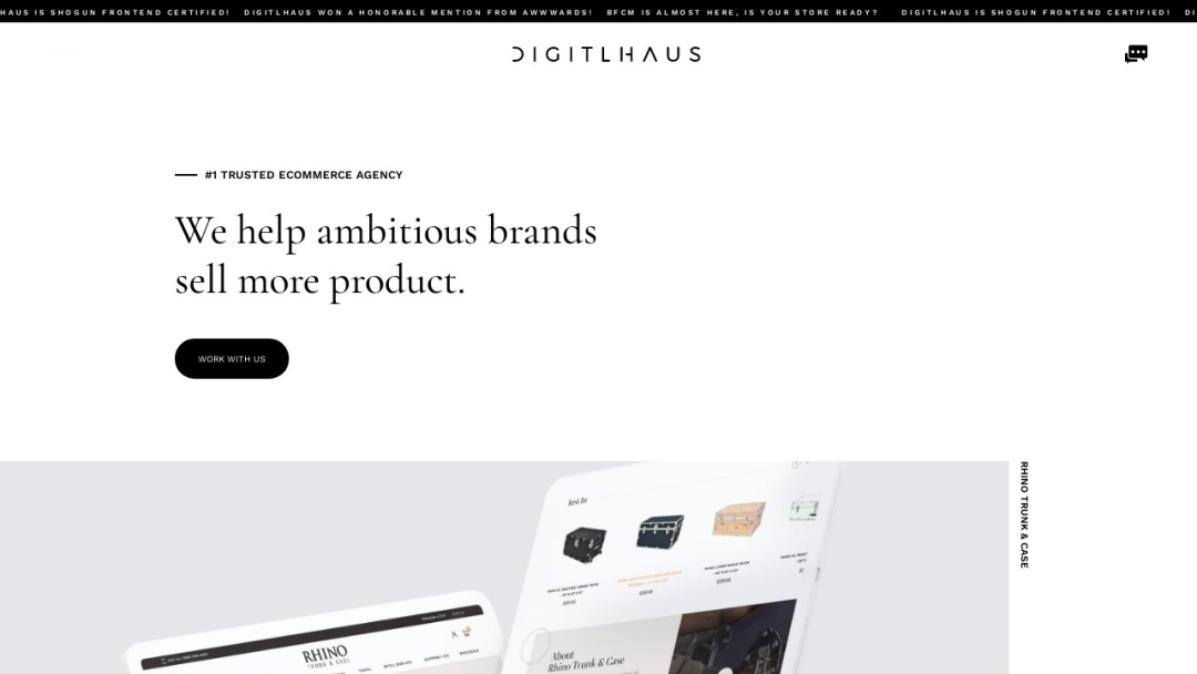 Screenshot of DigitlHaus Agency's Website
