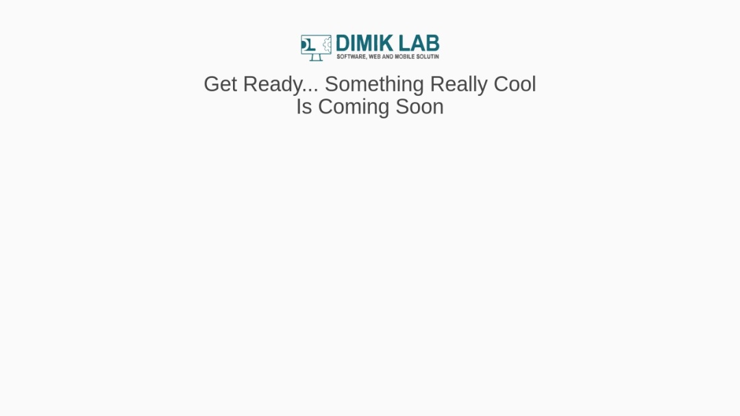 Screenshot of Dimik Lab's Website