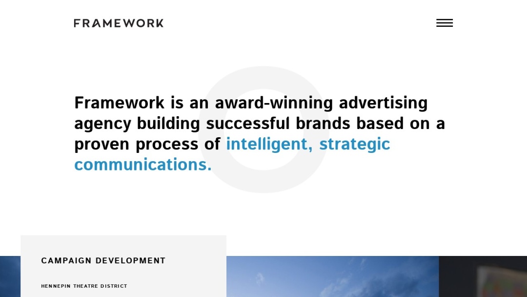 Screenshot of Framework Inc. - Minnesota's Website
