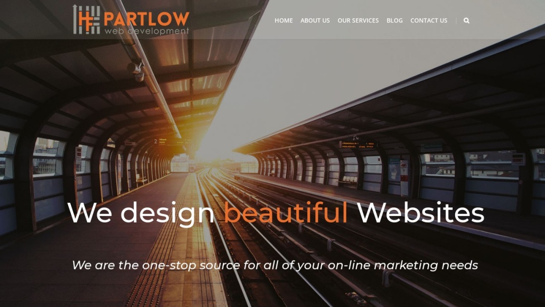 Screenshot of H. F. Partlow Web Development's Website
