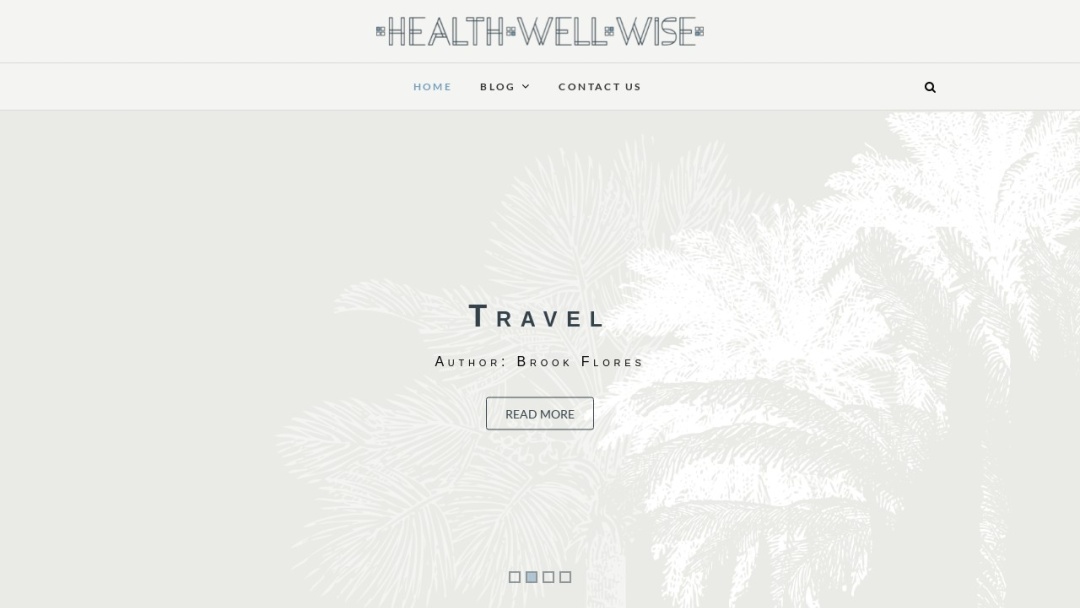 Screenshot of healthwellwise.com's Website