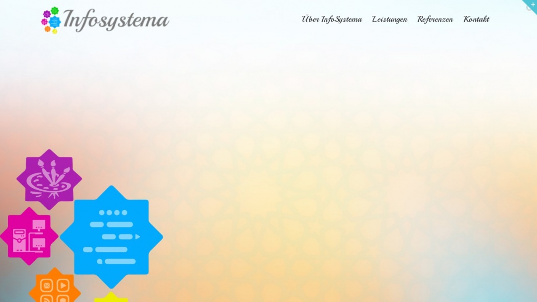 Screenshot of InfoSystema's Website