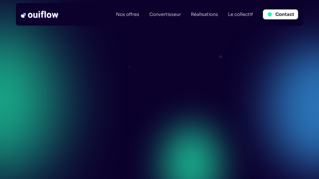 Screenshot of Ouiflow.io's Website