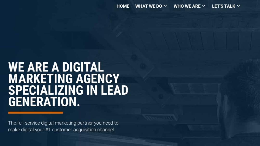 Screenshot of Post Modern Marketing's Website