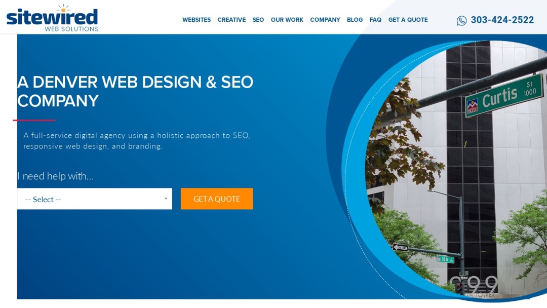 Screenshot of SiteWired Web Solutions's Website