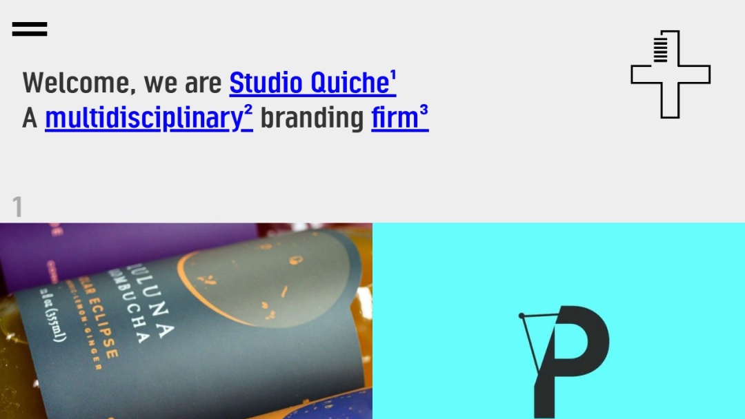 Screenshot of Studio Quiche's Website
