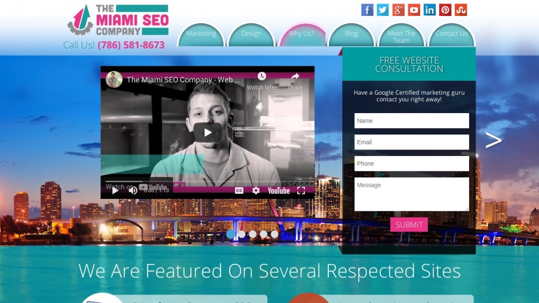 Screenshot of The Miami SEO's Website
