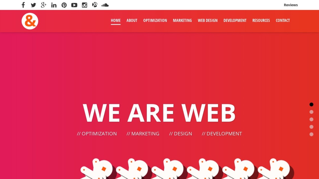 Screenshot of Web Design & Company's Website