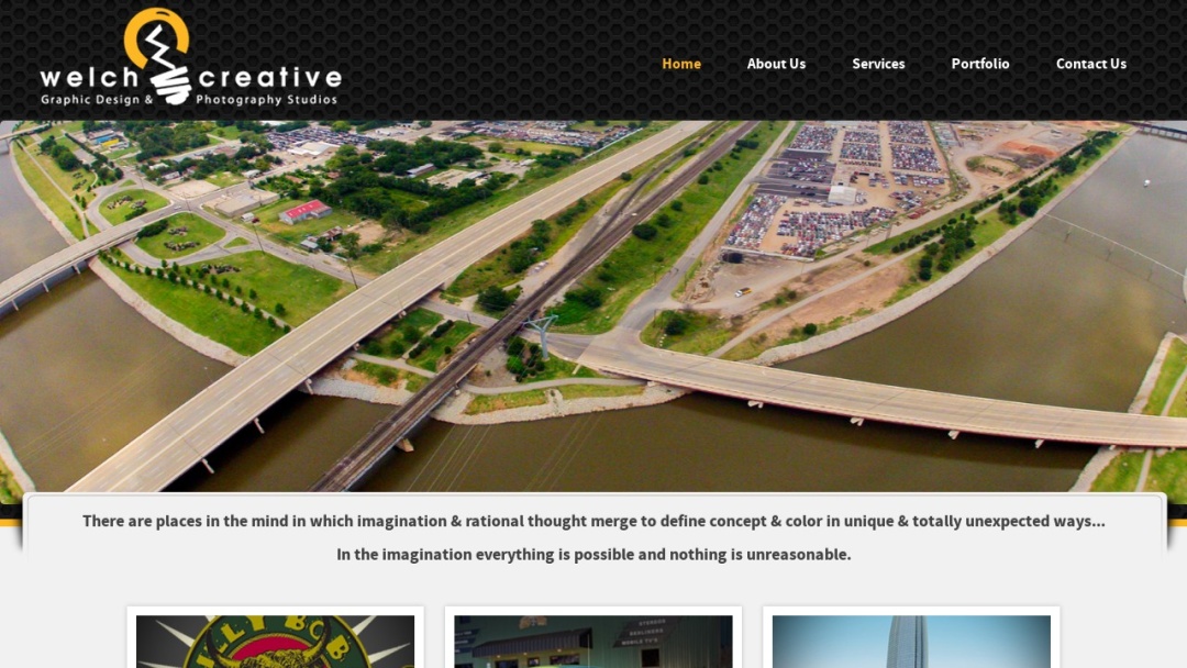 Screenshot of Welch Creative Services's Website