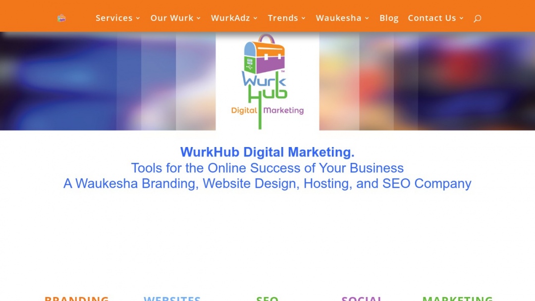 Screenshot of WurkHub Digital Marketing's Website