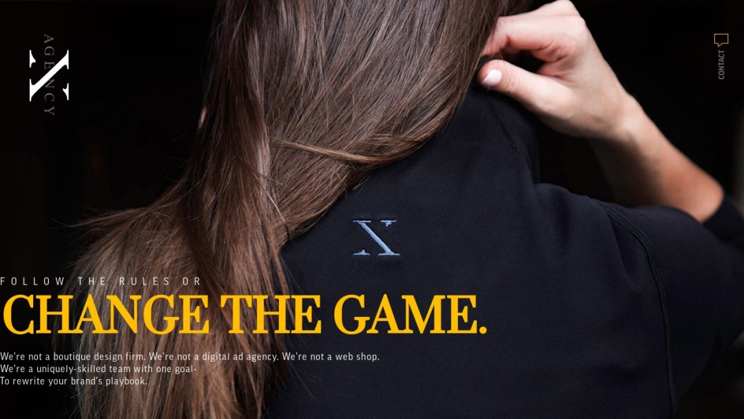 Screenshot of X-Agency's Website