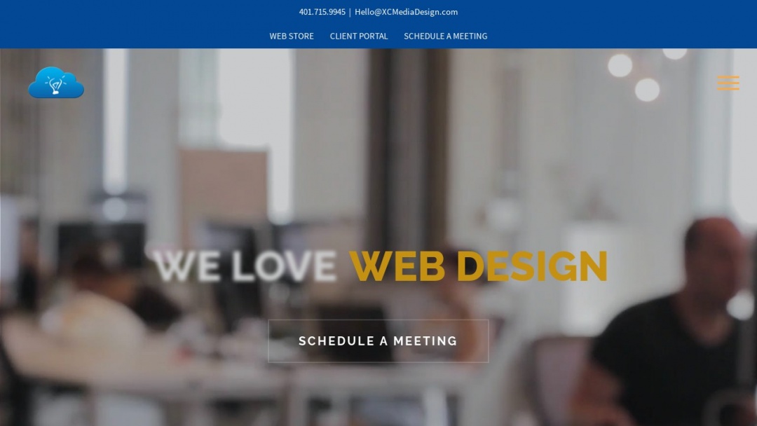 Screenshot of XC Media Design's Website