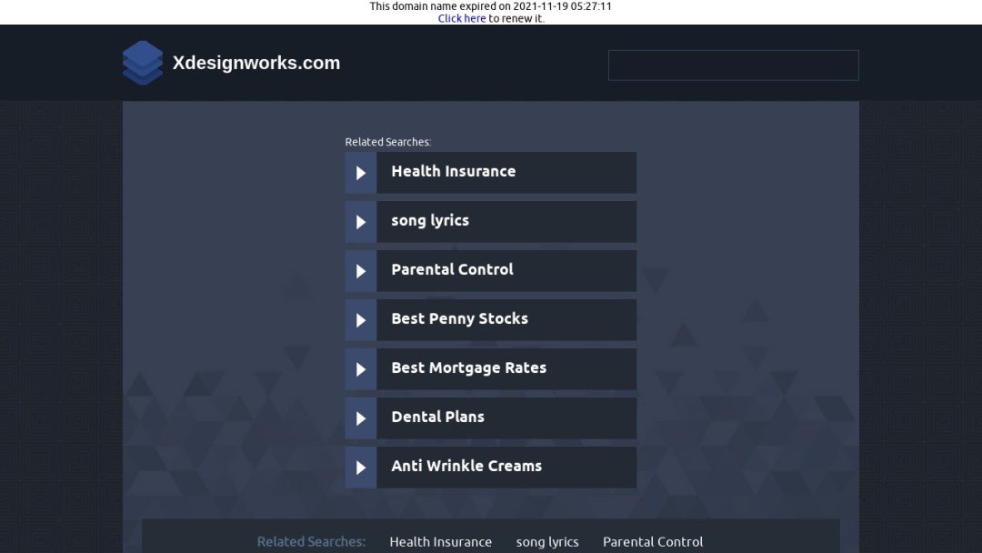 Screenshot of XDesignWorks's Website