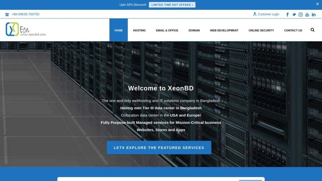 Screenshot of XeonBD's Website