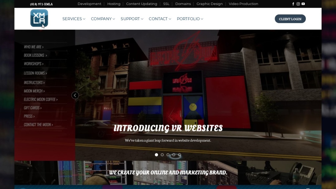 Screenshot of Xsitemedia Losangeles's Website